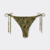 Brazilian-Bikinihosen-Slip mit natürlichem Tie-Dye-Effekt