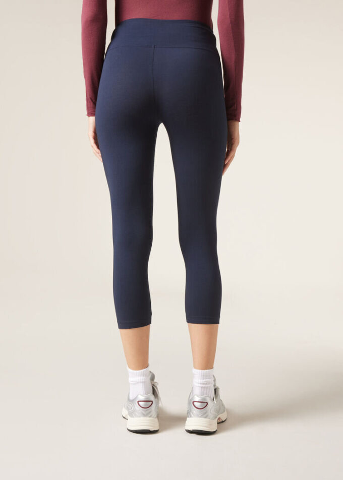 Capri-Leggings aus Baumwolle