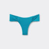 Drapierte Brazilian-Bikinihose aus glänzendem Satin
