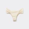 Drapierte Brazilian-Bikinihose aus glänzendem Satin