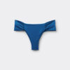 Drapierte Brazilian-Bikinihose aus glänzendem Satin