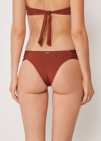 Drapierte Brazilian-Bikinihosen Premium-Passform