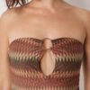 Einteiliger Badeanzug Golden Chevron