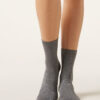 Gerippte Glitzersocken