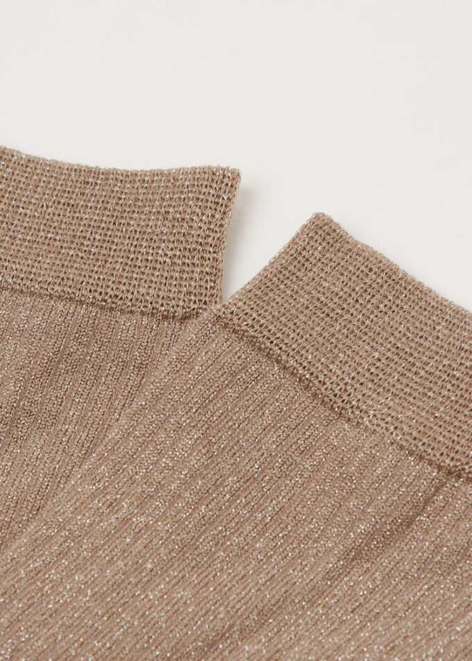 Gerippte Glitzersocken