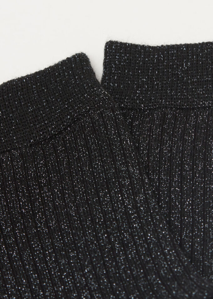 Gerippte Glitzersocken