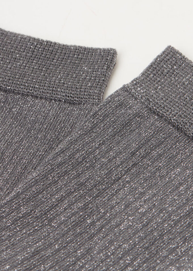 Gerippte Glitzersocken