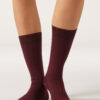 Gerippte Wadensocken