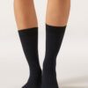 Gerippte Wadensocken