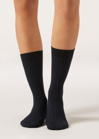 Gerippte Wadensocken