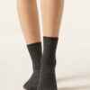 Gestreifte kurze Socken