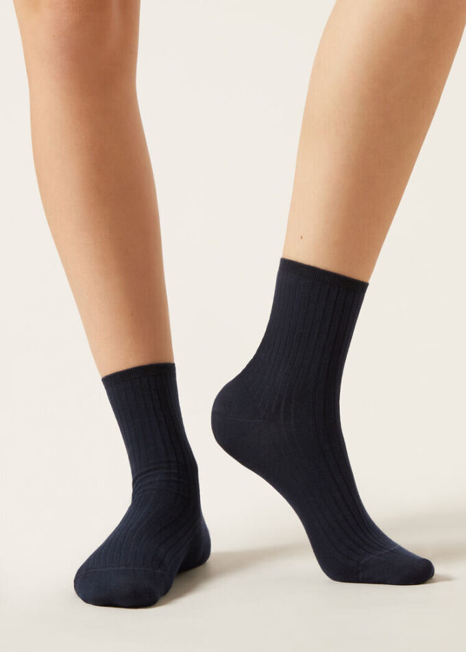 Gestreifte kurze Socken