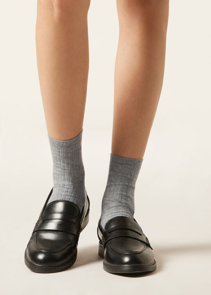 Gestreifte kurze Socken