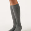 Glitzernde lange Socken mit Kaschmir