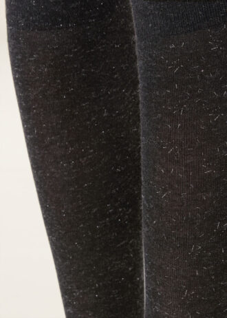 Glitzernde lange Socken mit Kaschmir