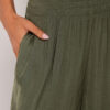 Glänzende Palazzo-Hose