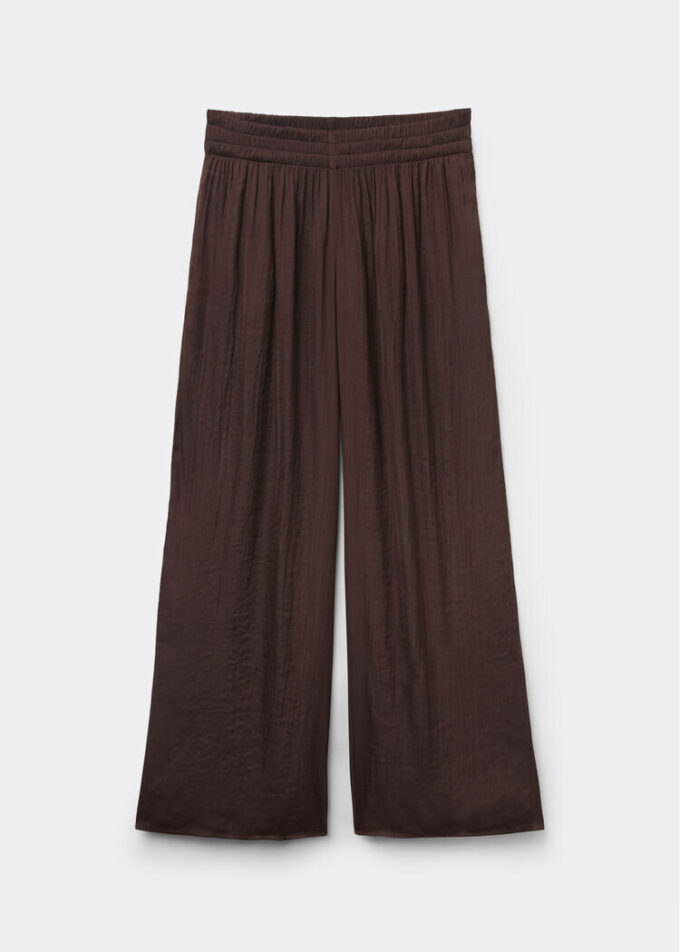 Glänzende Palazzo-Hose