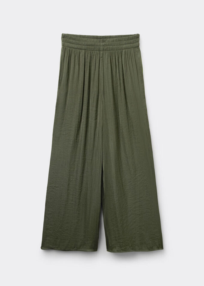 Glänzende Palazzo-Hose