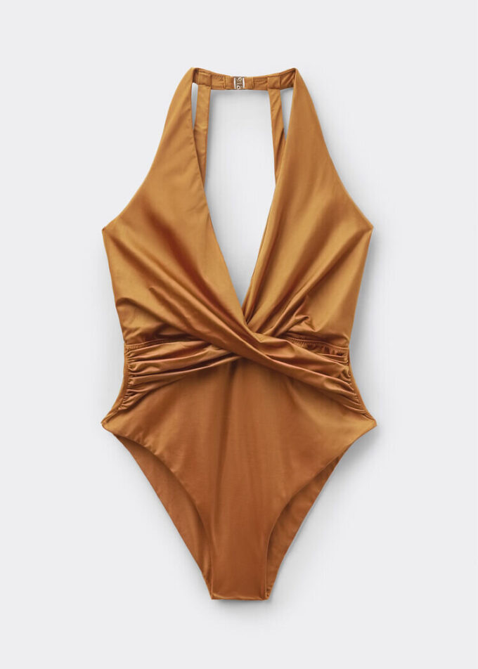 Glänzender Einteiler aus Satin