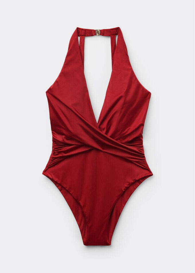 Glänzender Einteiler aus Satin