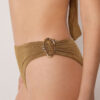 Hoch taillierte Brazilian-Bikinihosen mit raffiniertem Glanz