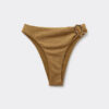 Hoch taillierte Brazilian-Bikinihosen mit raffiniertem Glanz