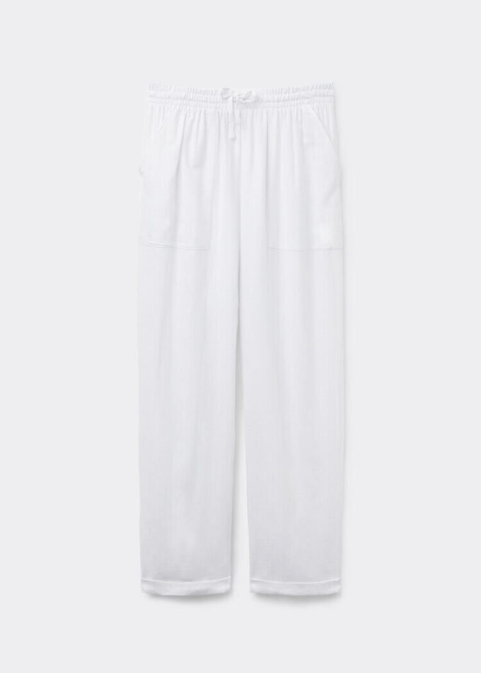 Hose aus Leinen und Viskose