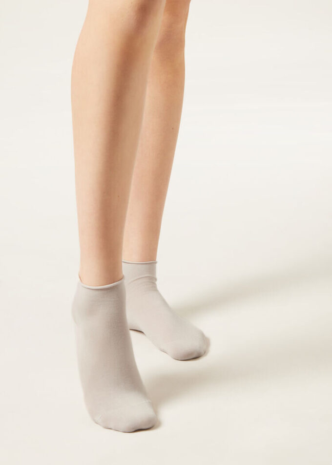 Kurze Socken aus Baumwolle ohne Bündchen