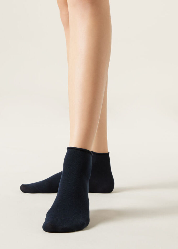 Kurze Socken aus Baumwolle ohne Bündchen
