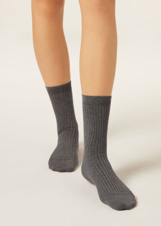 Kurze Socken aus Kaschmirmischung
