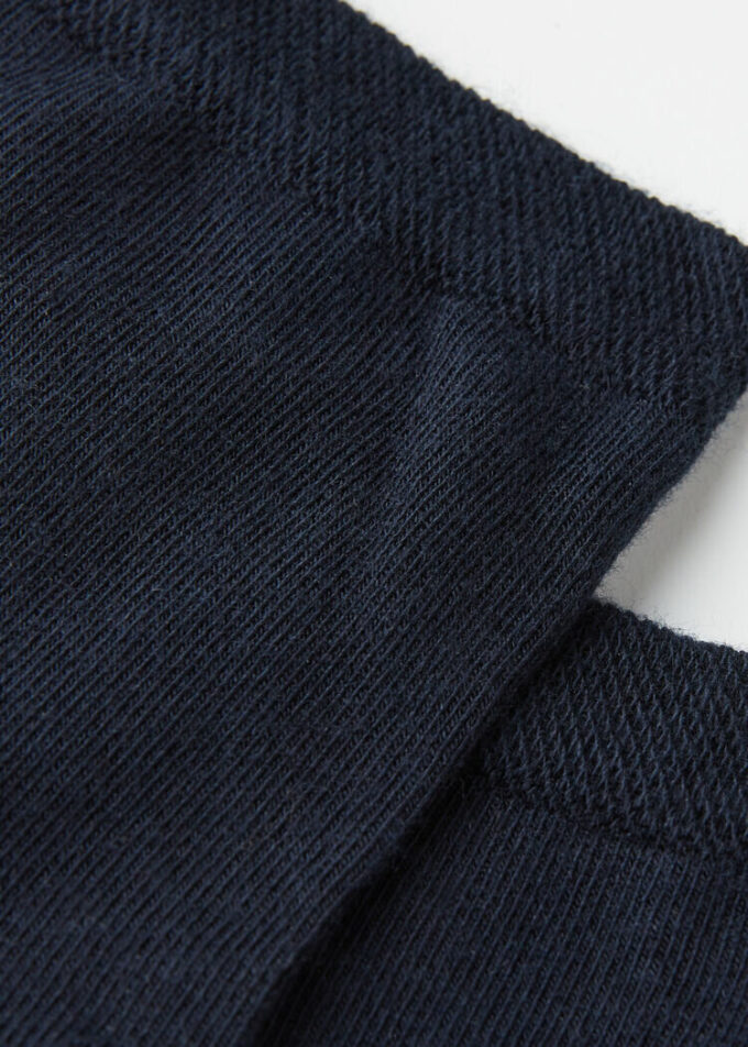 Kurze Socken mit verziertem Bündchen