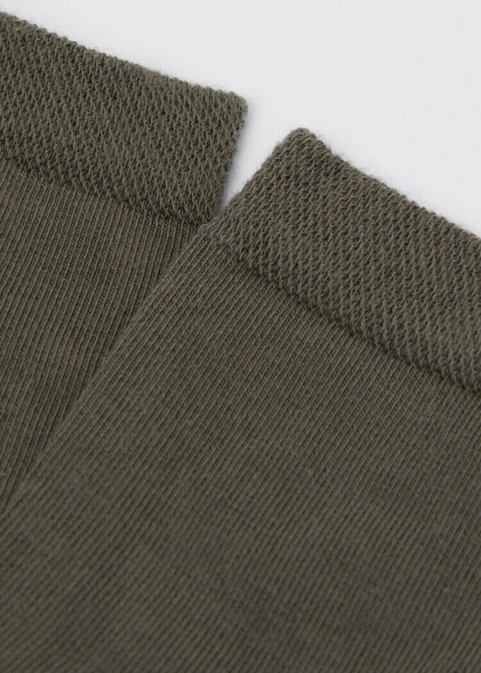 Kurze Socken mit verziertem Bündchen