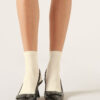 Kurze Socken mit verziertem Bündchen