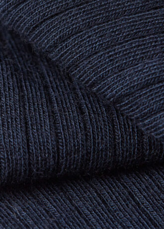 Lange gerippte Kaschmirsocken