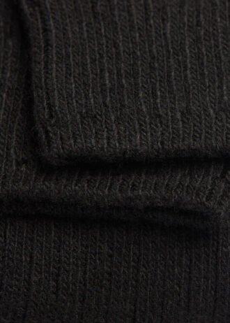 Lange gerippte Socken aus Wolle und Kaschmir