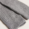 Lange gerippte Socken aus Wolle und Kaschmir