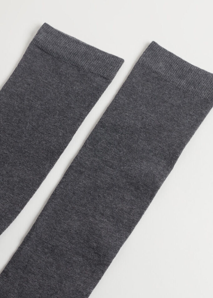 Lange Satin-Baumwollsocken