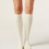 Lange Socken mit Kaschmir