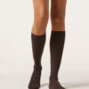 Lange Socken mit Kaschmir