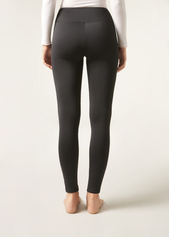 Plüsch-Thermal-Leggings