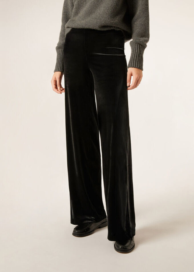 Samt-Palazzo-Hose