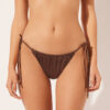 Satin-Bikinihosen im Brazilian-Bikini-Stil