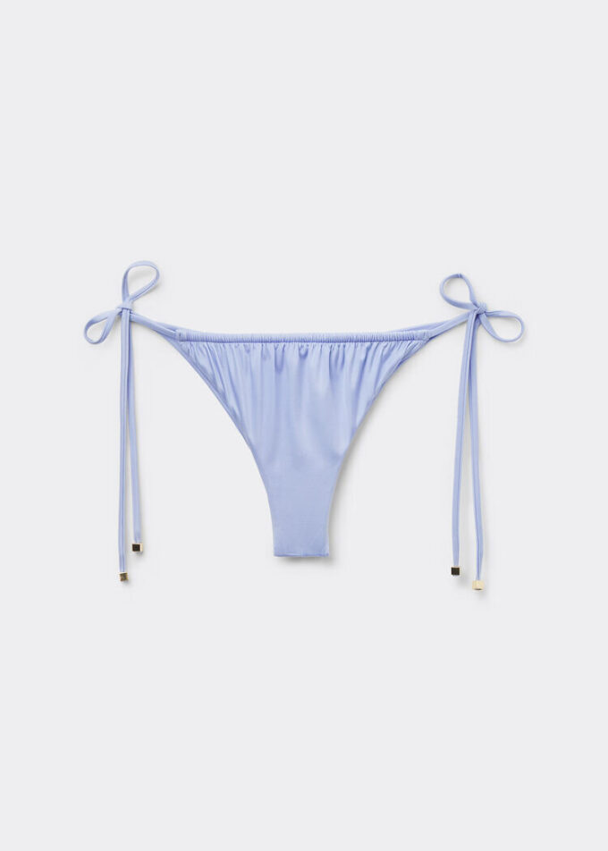 Satin-Bikinihosen im Brazilian-Bikini-Stil