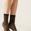 Socken mit Herz- und Punktmotiv