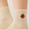 Socken mit Hundestickerei