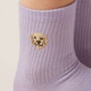 Socken mit Hundestickerei