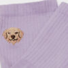 Socken mit Hundestickerei