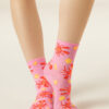 Socken mit Lebensmittelmotiven