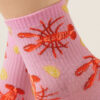Socken mit Lebensmittelmotiven