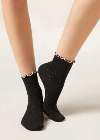 Socken mit Mikro-Punkten